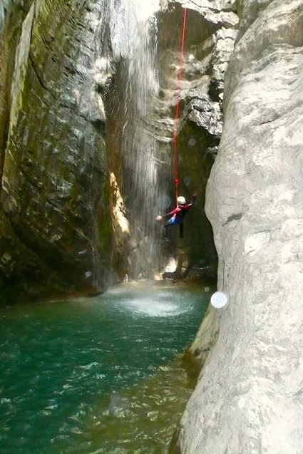 Canyoning in the Vione torrent in Tignale on Lake Garda 4